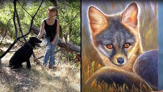 Gray Fox Painting Timelapse amp Rogue River Wildlife Adventure [upl. by Wolram]