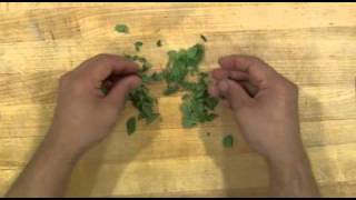 How to Chop Oregano  Cooking to Impress Women [upl. by Armalda]