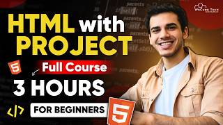 HTML Full Course for Beginners in HINDI  Learn HTML with Projects in 3 Hours 2024 [upl. by Elbys219]