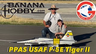 Jeremy Solt Flying the new 12 CH PPAS USAF F5E Tiger II V2 From Banana Hobby and Global Jet Club [upl. by Idner]