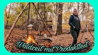 Test Kemimoto Heizweste 🔥  QampA ❓ Dreibein bauen im Wald 🪓 [upl. by Arretak]