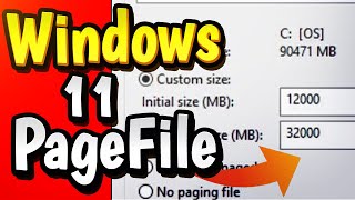 How to Increase RAM paging file windows 11  Increase Virtual Ram FREE [upl. by Adraynek]