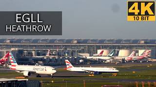 London Heathrow Airport EGLL Plane Spotting BA A380 Heavy Rush Hour [upl. by Aleahs]