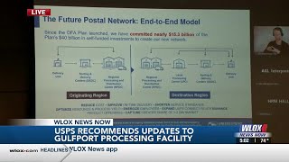 LIVE USPS recommends updates to Gulfport processing facility [upl. by Akimert217]