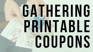 Real Extreme Couponing Gathering Printable Coupons [upl. by Maise]