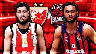 CRVENA ZVEZDA vs BASKONIA  EUROLEAGUE  NBA 2K [upl. by Solahcin983]