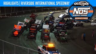 World of Outlaws NOS Energy Drink Sprint Cars  Riverside Speedway  October 25 2024  HIGHLIGHTS [upl. by Acirehs]