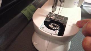 FHSM202A mini sewing machine bobbin threading [upl. by Braun]