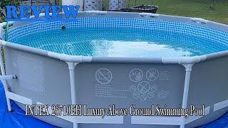 INTEX 12ft x 30in Premium Above Ground Swimming Pool Review  How Is The Quality Of This Pool [upl. by Attej]