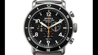 Shinola Black Blizzard Titanium Chronograph [upl. by Ernest744]