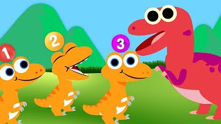 7 Little Dinosaurs  Nursery Rhymes amp Baby Song  Bouncy Buddies [upl. by Eda390]