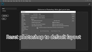 How to reset photoshop to default settings [upl. by Assillam]