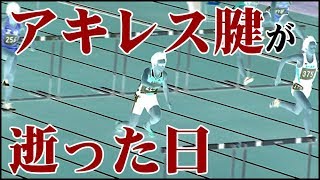 【痛！】アキレス腱断裂 2010年石川県選手権 110mH [upl. by Zarah]