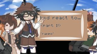 bsd react to  read desc  part 1  bsd  gachalife2 [upl. by Eanwahs]