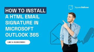 How to install a HTML email signature in Microsoft Outlook 365 [upl. by Eiral]