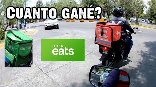 Cuánto se gana en UberEats PARTE 1  PARTE 2 EN LA DESCRIPCION [upl. by Egres]