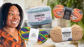 Yarn Snob Reviews Crappy Yarns from JOANN COULD THESE BE THE WORST YARNS YET [upl. by Stenger]