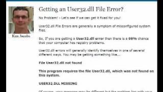 User32dllcom  User32dll Error Fix  Fix DLL Errors [upl. by Penrose]