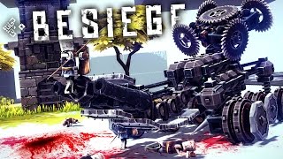 BESIEGE CUSTOM CREATIONS FUNNY MOMENTS  Ravaged Gameplay Montage [upl. by Leiad]