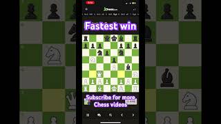 Fastest win Chess game chess learnchesstrapin30seconds chessgame chessstrategy checkmate [upl. by Iain357]