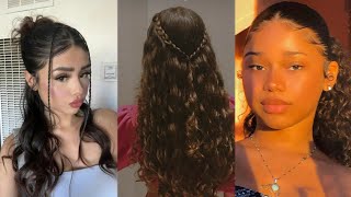 penteado para cabelo ondulado ❤️ [upl. by Bohon]