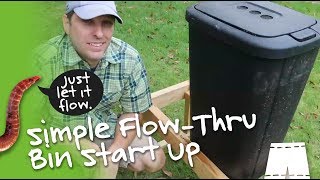 How To Set Up A Simple Flow Through Worm Bin [upl. by Nichols]