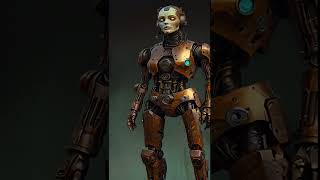 A Luminously Rusting Female Droid Mechanic ai halloween creature [upl. by Irrak296]