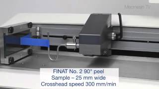 90° peel testing with Mecmesins FPTH1 Video by Mecmesin [upl. by Anilos588]