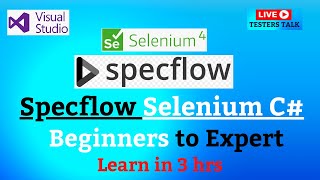 FREE SpecFlow Selenium C Training  Specflow Tutorial for Beginners to Expert  LIVE [upl. by Arbmat]