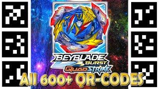 All 600 QRCodes Beyblades Quadstrike  Все 600 QrCODES Бейблэйдов Quadstrike  Beyblade Burst [upl. by Broddie]