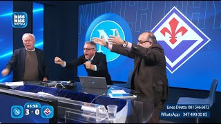 NAPOLIFIORENTINA 30  LIVE REACTION CARLO ALVINO  KISS KISS NAPOLI [upl. by Adelind]