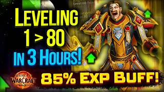 Insane From 1 To 80 level In 3 HOURS 85 BONUS EXP Hurry UP  The War Within Leveling Guide [upl. by Enaek]