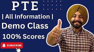 PTE Demo class all information regarding pte what is PTE  Gurwinder Sir [upl. by Vasyuta]