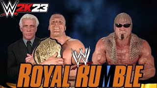 Scott Steiner vs Triple H  WWE Royal Rumble 2003  WWE 2K23 [upl. by Aramac]