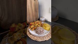 Brochettes au poulet avec pommes de terre au four [upl. by Eserehs]