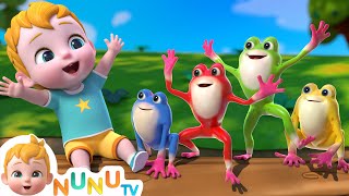 Five Little Speckled Frogs  More Kids Songs  NuNu Tv Nursery Rhymes [upl. by Yrannav]