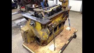 Caterpillar D2 5J1113 Diesel Engine Assembly Ep16 Front Suction Bell amp Front Cover Installation [upl. by Mapes]