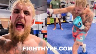 JAKE PAUL SHOWS ANDERSON SILVA “EXTERMINATOR” KO SHOT FIRST LOOK TRAINING FOR SHOWDOWN WITH SPIDER [upl. by Oile]