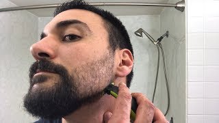 Beard Trimming  Philips Norelco OneBlade Trimmer and Shaver  Model QP2520  Part 2 [upl. by Penelope677]