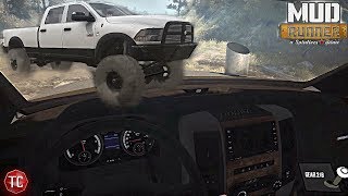 SpinTires Mud Runner Dodge Ram 3500 Cummins Long Bed Mod  ALL Customization Features And Trailers [upl. by Ppilihp150]