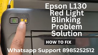 Epson L130 Resetter  How To Reset Easily 2024 [upl. by Bushey]