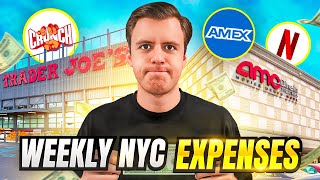 What I Spend in a Week in the Most Expensive City in the World NYC [upl. by Ahsenaj217]