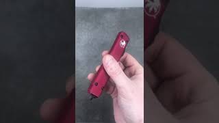 Microtech Ultratech Red Tanto Action [upl. by Yob312]