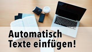 Textbausteine mit Shortcuts am Mac einfügen  ohne Zusatzsoftware [upl. by Assetak947]