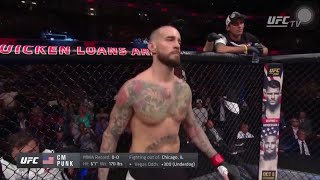 CM Punk vs Mickey Gall  UFC 203 [upl. by Hoenack686]