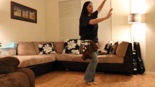 Mele Kalikimaka Hula Dance  Practice Video [upl. by Ronel848]