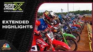 SuperMotocross Playoffs EXTENDED HIGHLIGHTS Round 1 at Charlotte  9923  Motorsports on NBC [upl. by Origra517]