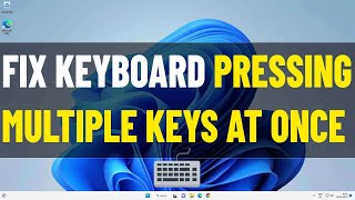 Fix Keyboard Typing Multiple Letters At Once Windows 11 10  Solve keyboard typing Extra letters ⌨️ [upl. by Harle471]