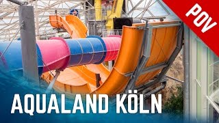 Alle Rutschen im Aqualand Köln  All Water Slides Onride 2016 Version [upl. by Saylor]