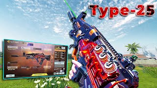 TYPE25 is BEST AR in CLOSE RANGE  TYPE25 BEST GUNSMITH in CODM BR type25gunsmith [upl. by Sloatman494]